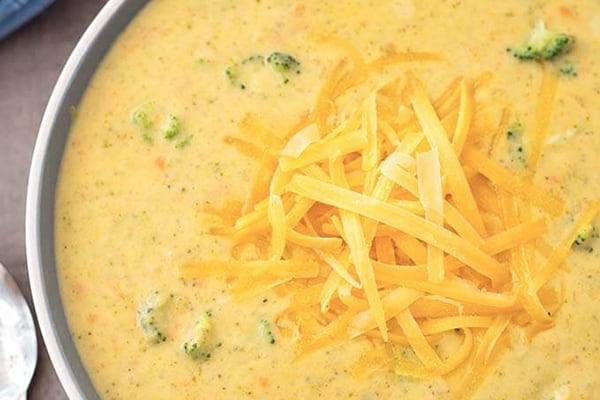 Broccoli Cheddar Soup (with Frozen Broccoli) 