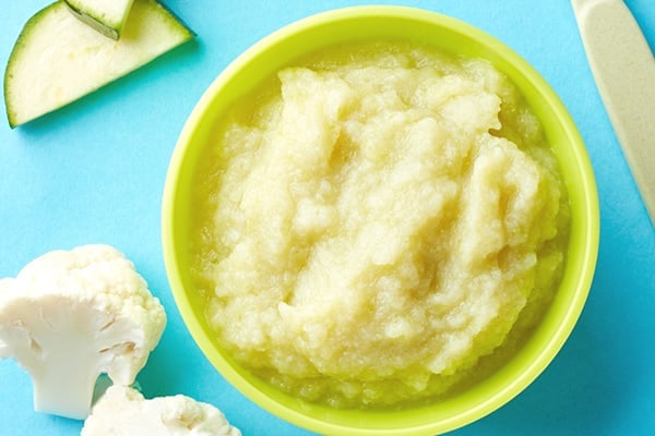 cauliflower and zucchini baby food