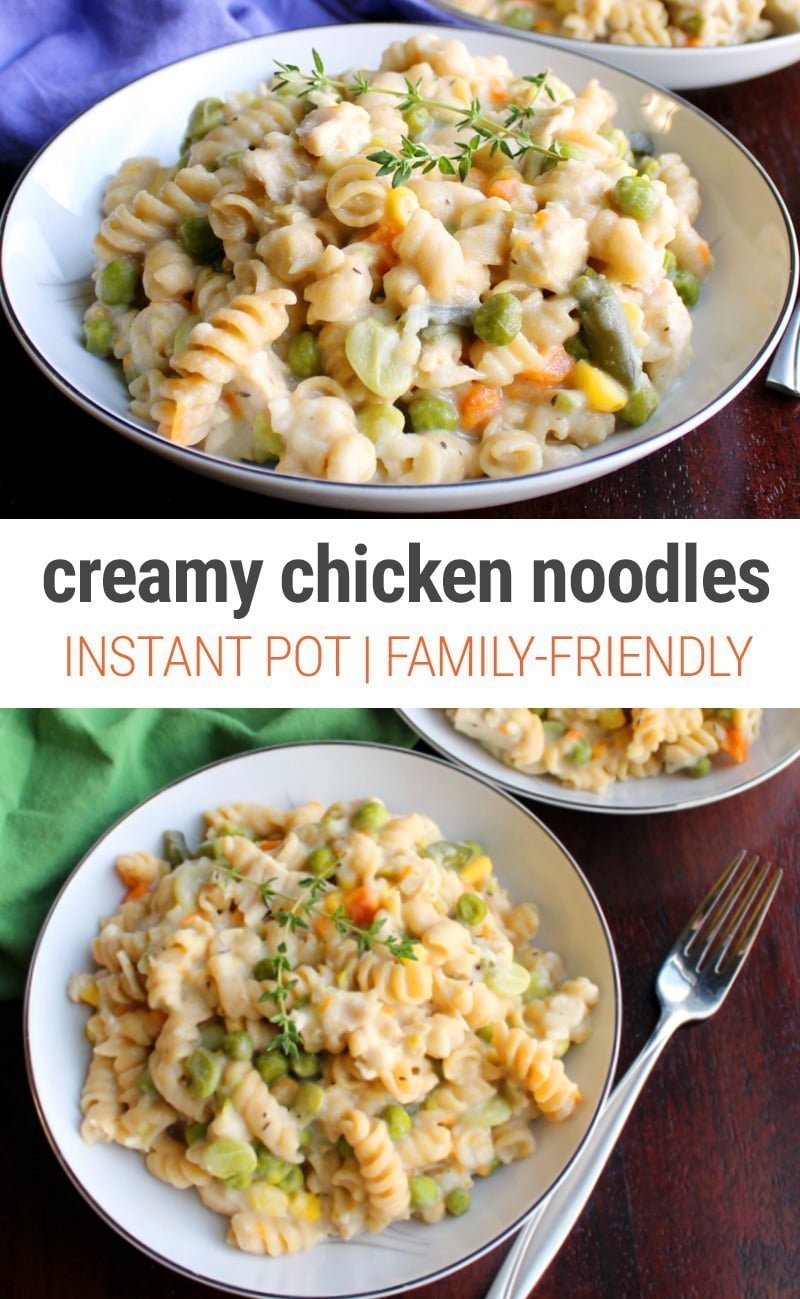 Creamy Instant Pot Chicken & Noodles Recipe 