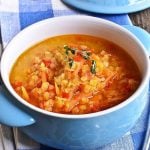 Instant Pot Lentil Soup (vegan, gluten-free, low-calorie)