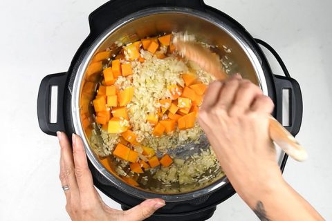 acorn squash risotto instant pot