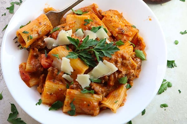 Sausage Rigatoni Pasta