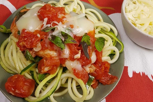 Instant Pot Zoodles Bruschetta Chicken 