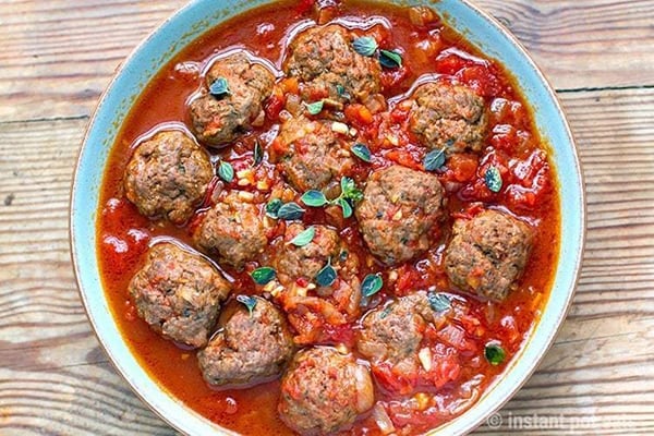 Instant Pot Italian Recipes Tomato Meatballs