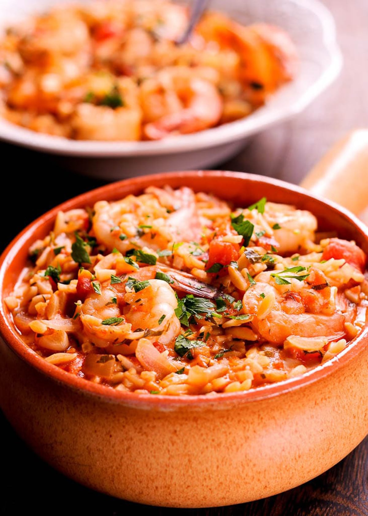 Instant Pot Orzo With Shrimp, Tomato, and Feta