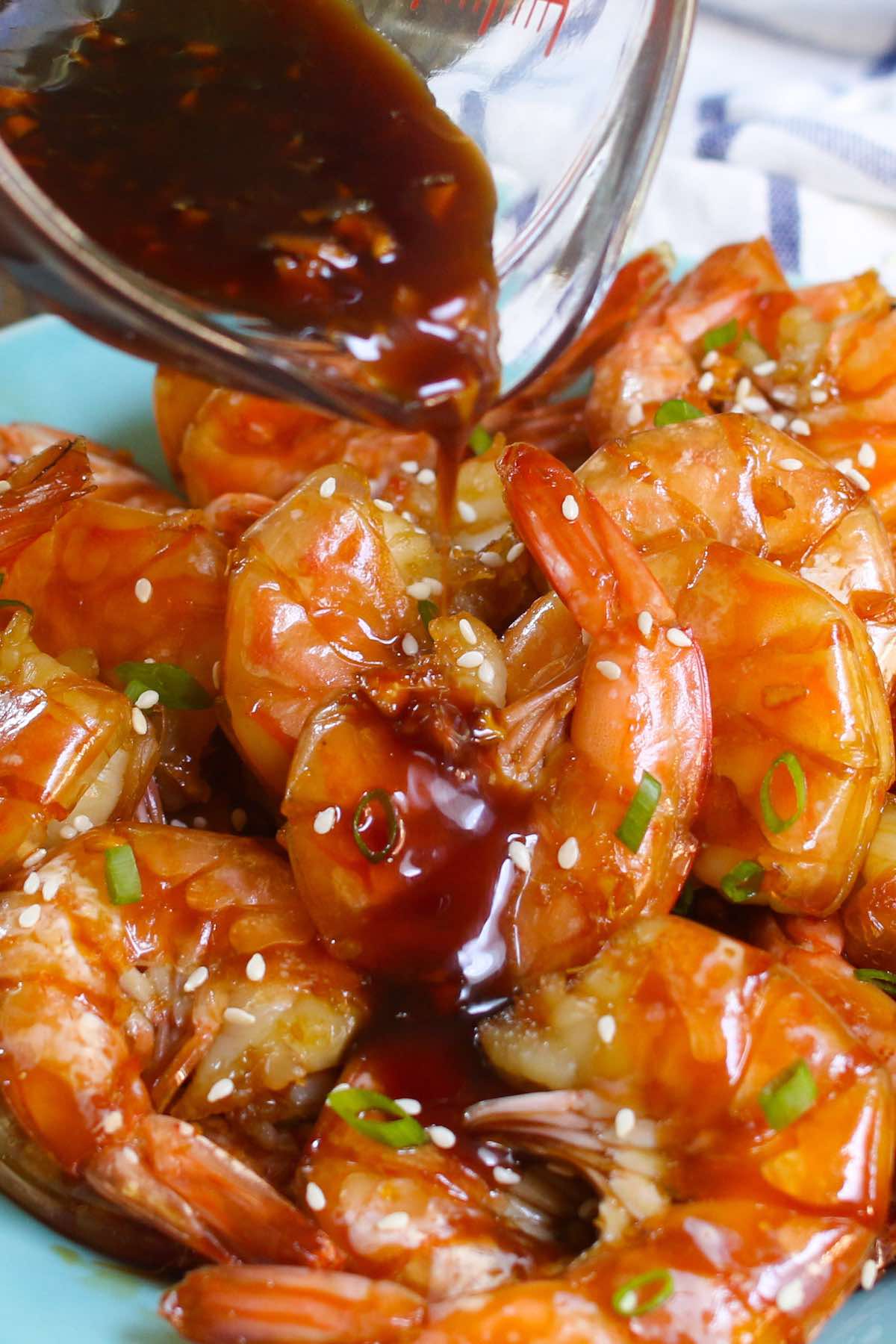 Instant Pot Shrimp with Honey Garlic Sauce