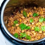 Instant Pot Rice Pilaf With Chickpeas