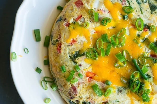 5 ingredient Pressure Cooker Cheesy Egg Bake