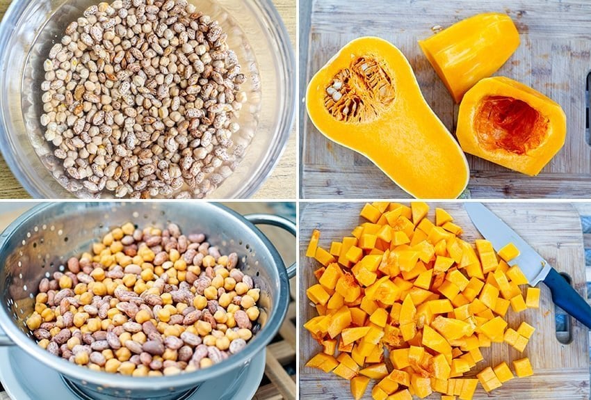 Instant Pot Pinto Beans & Chickpea Stew Ingredients