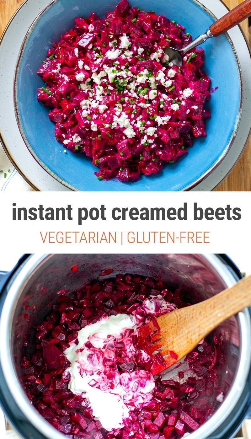 Instant Pot Creamed Beets (Step-By-Step)