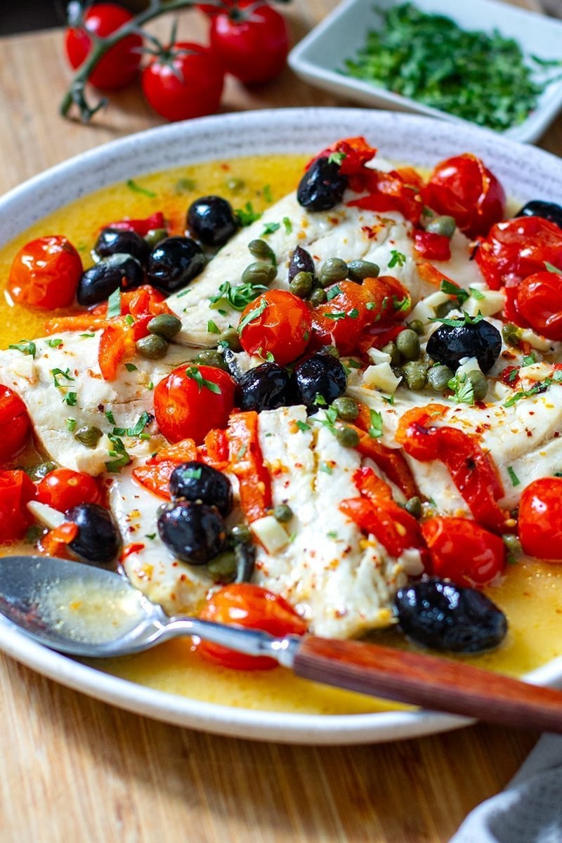 Italian Fish With Tomatoes, Capers & Olives (From Frozen)