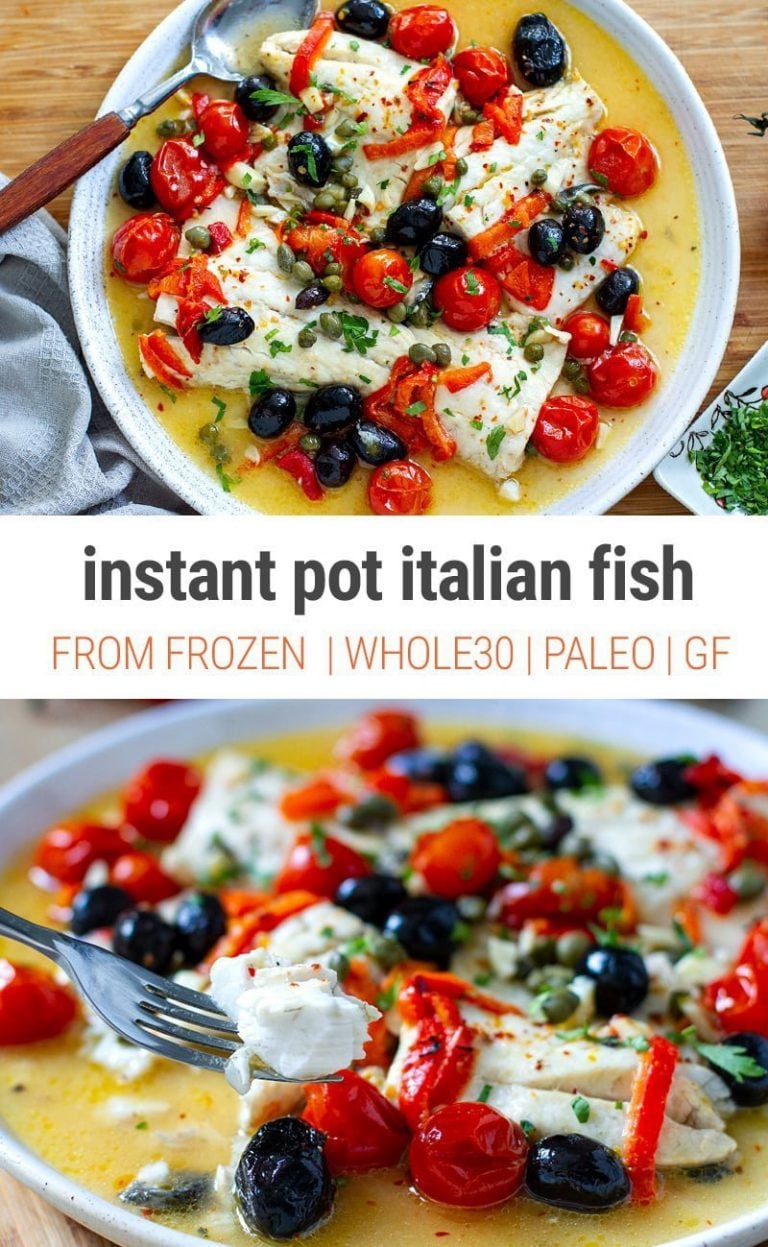 Instant Pot Italian Fish (From Frozen, Whole30)