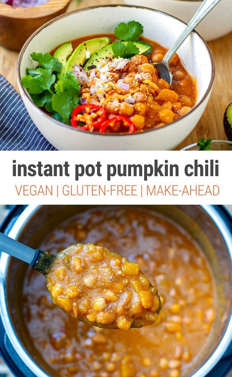 Instant Pot Chili With Butternut Squash & Beans (Vegan, Vegetarian, Gluten-Free)