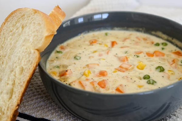 Pressure Cooker Copycat Dixie Stampede Creamy Vegetable Soup