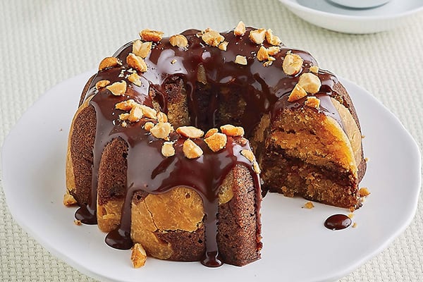 Peanut Butter-Chocolate Bundt Cake