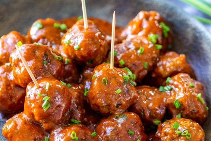 Cocktail meatballs for Thanksgiving