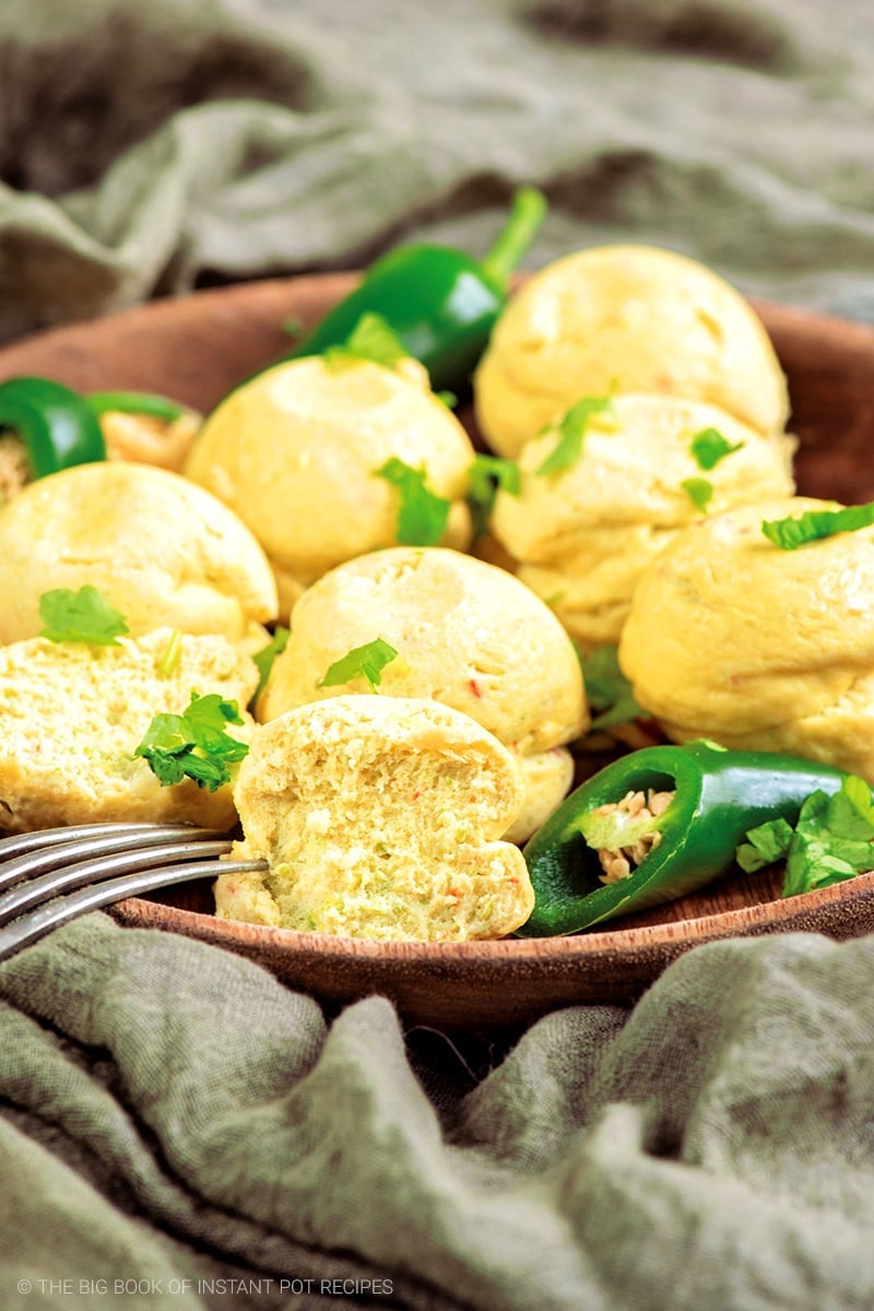 Instant Pot Egg Bites With Cheese & Jalapenos
