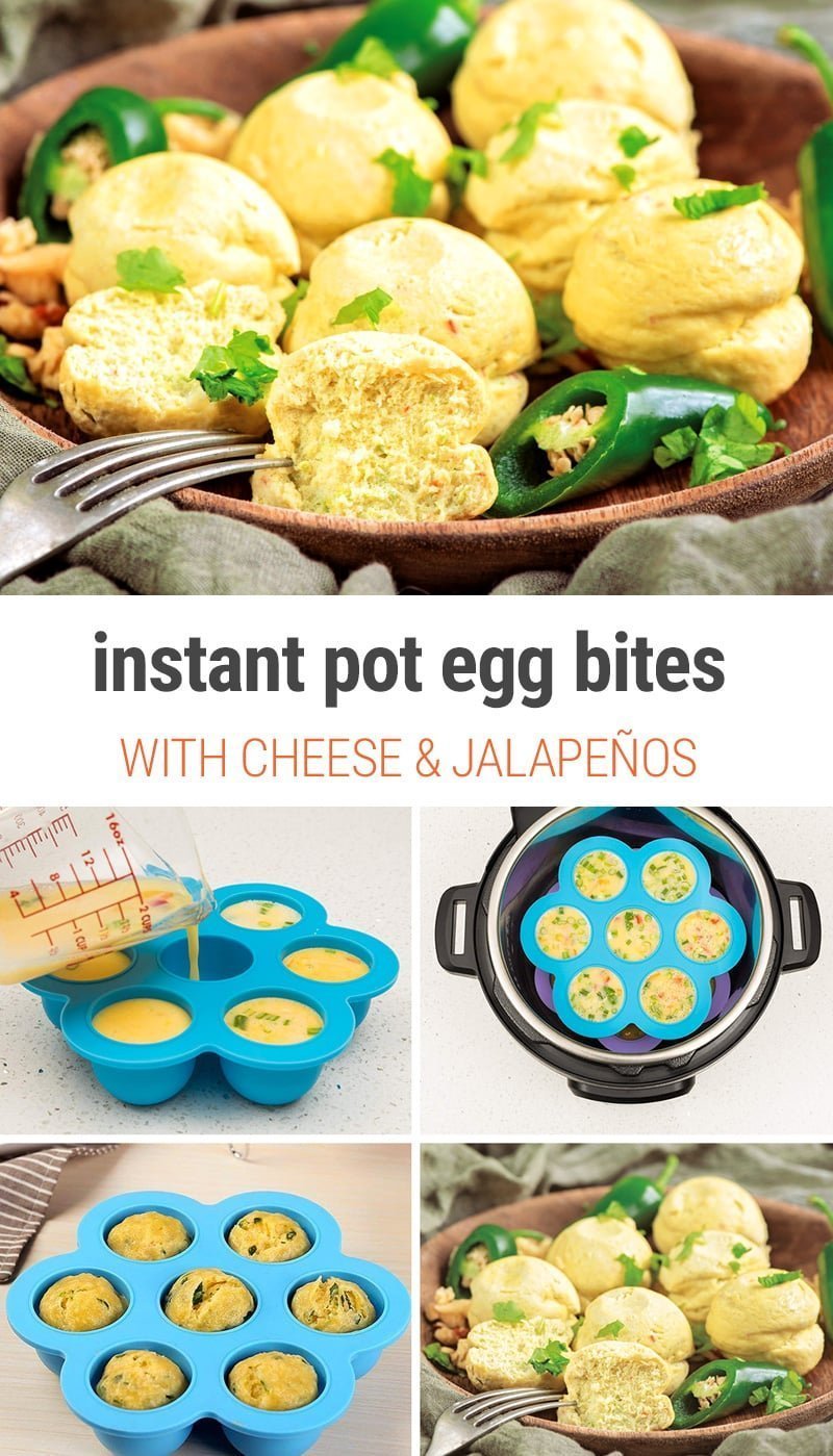 Instant Pot Egg Bites With Cheese & Jalapeños