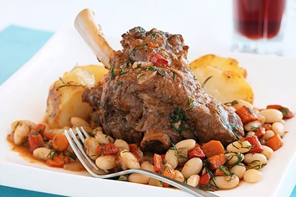 Italian Beef Shanks With White Beans