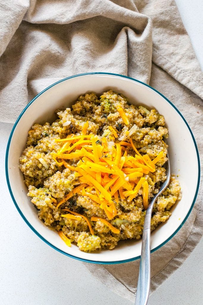 Instant Pot Quinoa With Broccoli & Cheese
