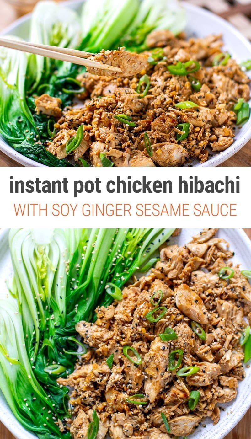 Instant Pot Soy Ginger Chicken Hibachi Style 