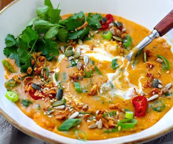 Instant Pot Red Lentil Soup Thai