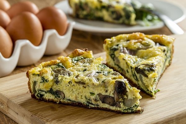 Instant Pot Spinach Mushroom Frittata