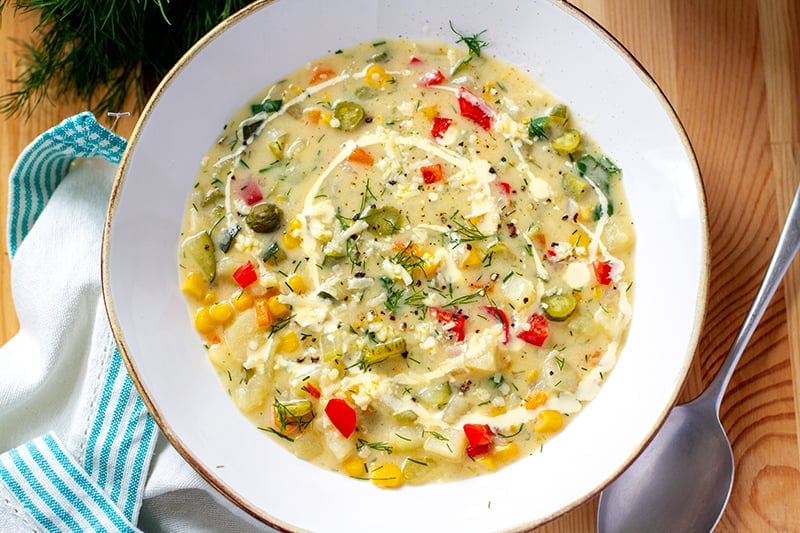 Instant Pot Potato Chowder With Sweet Corn