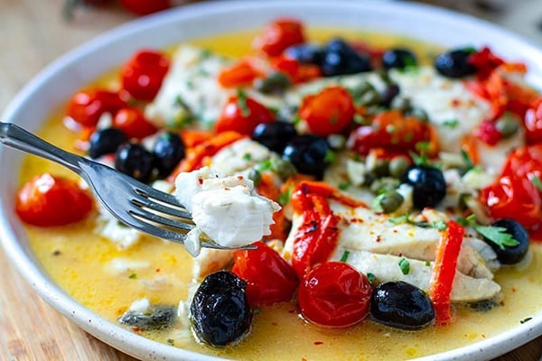 Italian Fish With Tomatoes, Capers & Olives (From Frozen)