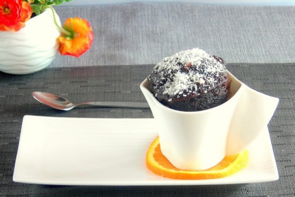 Instant Pot Chocolate, Orange & Olive Oil Mini Lava Cake