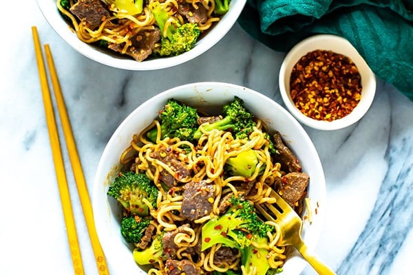 Instant Pot Beef and Broccoli Ramen