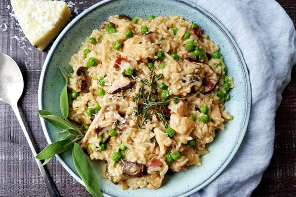 Instant Pot Chicken Marsala Risotto