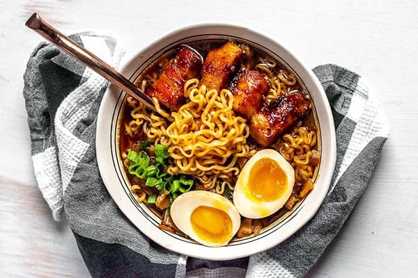 Quick Instant Pot Pork Belly Ramen for Two