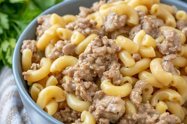 weight watchers cheesy turkey burger macaroni