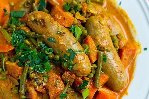 Pressure cooker best sale curry sausages