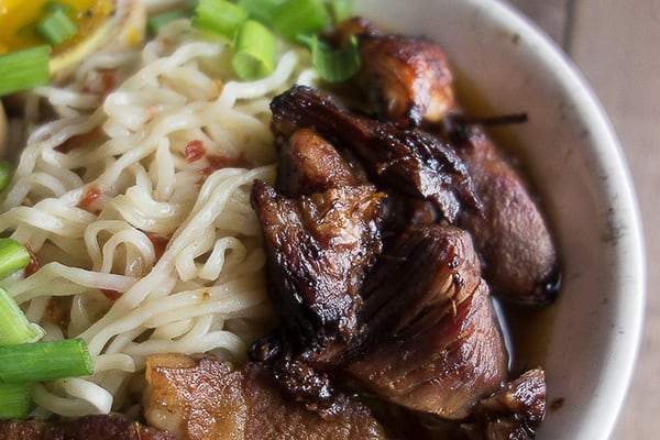 Crispy Instant Pot Caramelized Pork Ramen