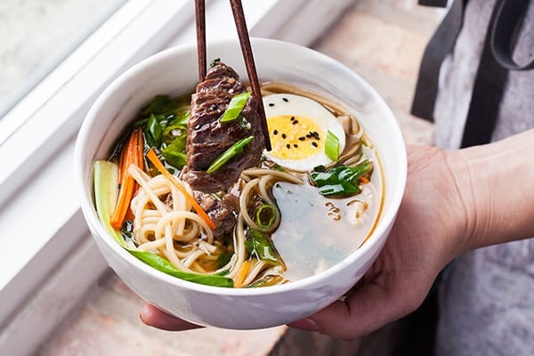 Shiitake Beef Ramen in the Instant Pot