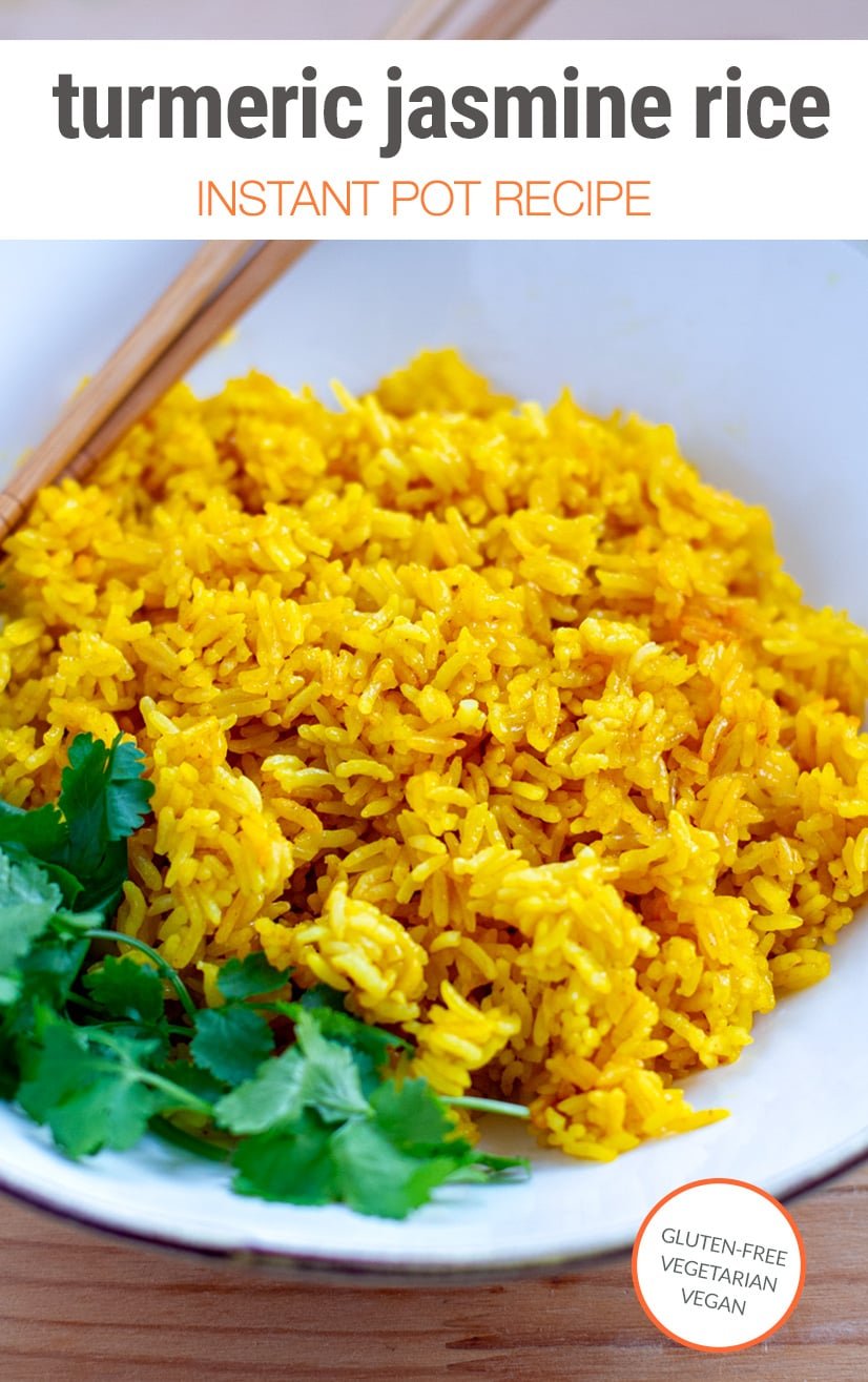 Jasmine Turmeric Rice In The Instant Pot