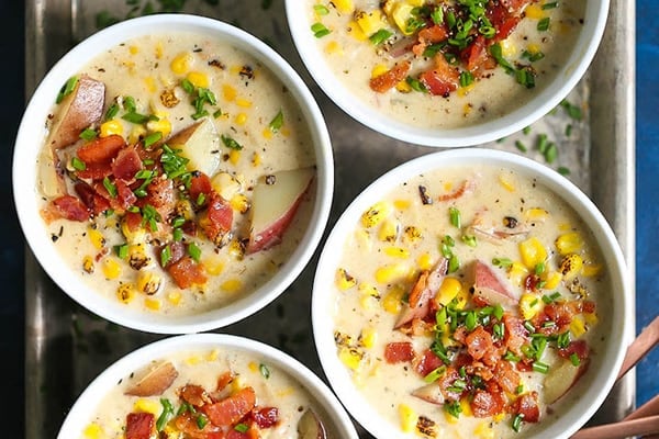 INSTANT POT POTATO CORN CHOWDER