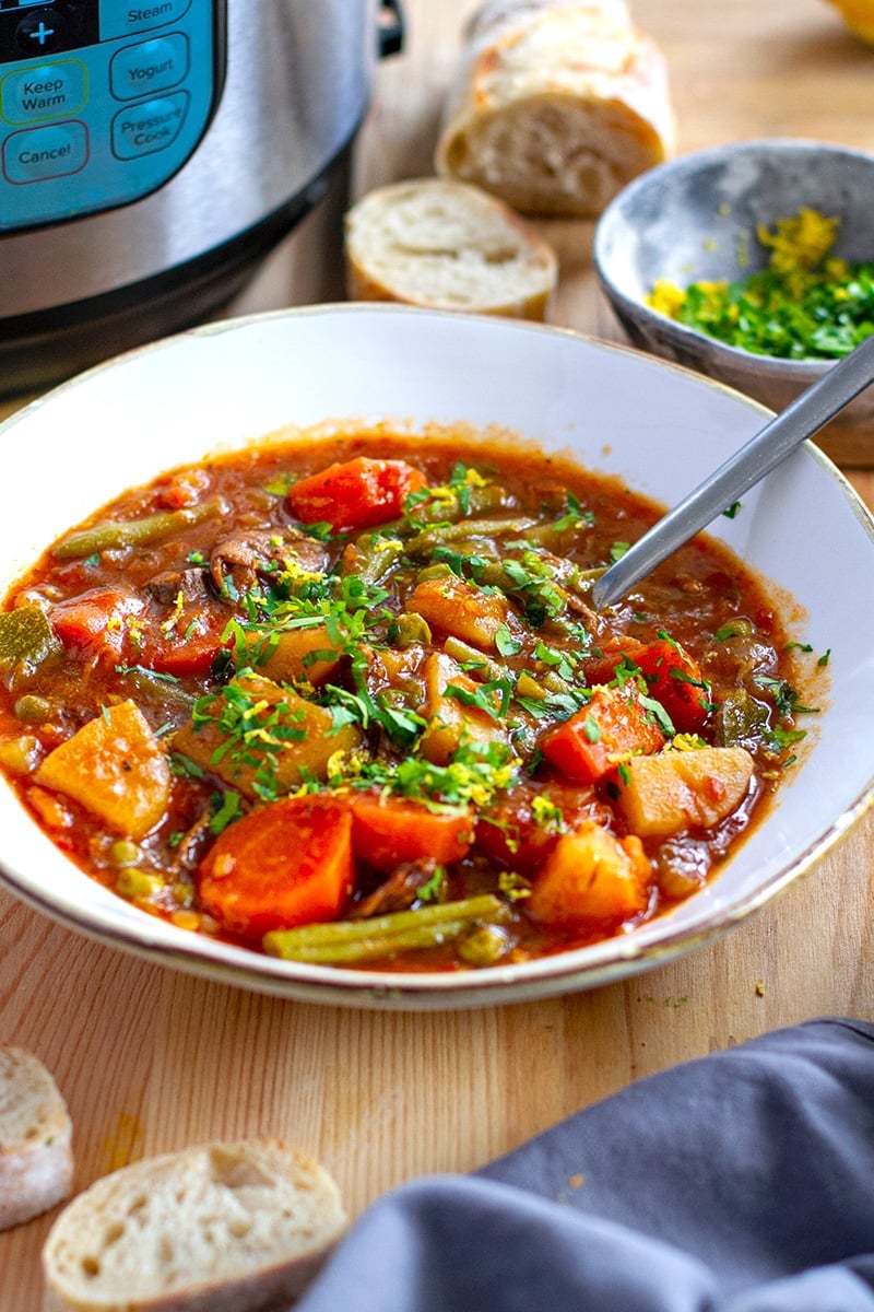 The BEST Instant Pot Vegetable Stew (with VIDEO)