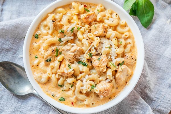 Instant Pot Creamy Garlic Parmesan Chicken Pasta