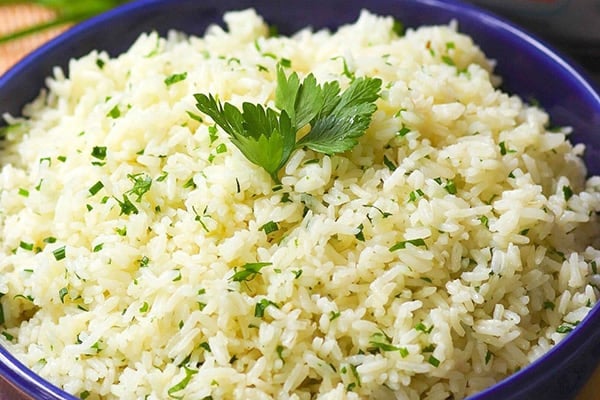 Instant Pot Garlic and Herb Rice