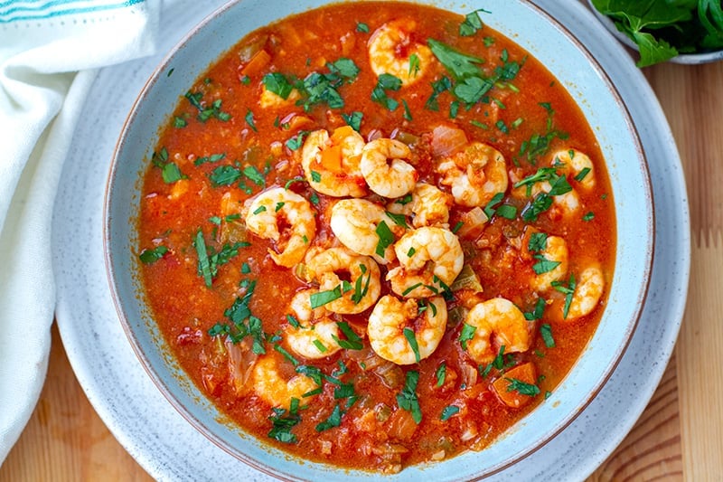 Instant Pot Shrimp With Tomato & Garlic Sauce (From Frozen)