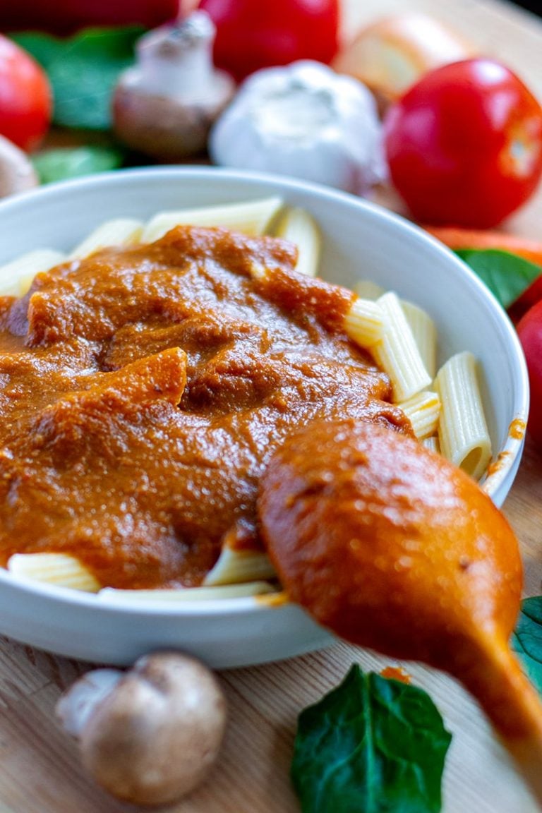 Instant Pot Tomato Sauce (With 10 Vegetables, SugarFree)