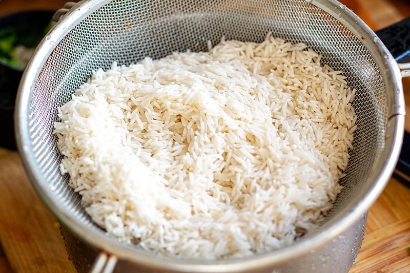 Basmati rice rinsing