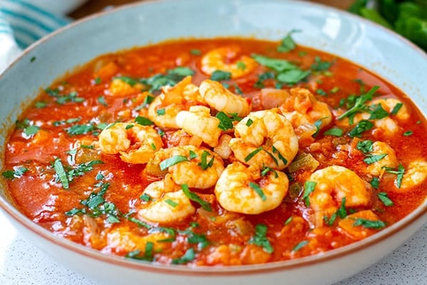 Weight watchers Shrimp Tomato Garlic