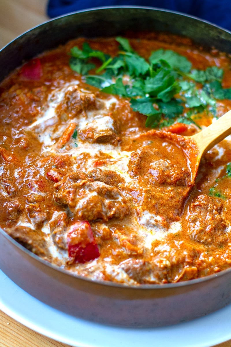 Instant Pot Lamb Curry With Coconut Tomatoes