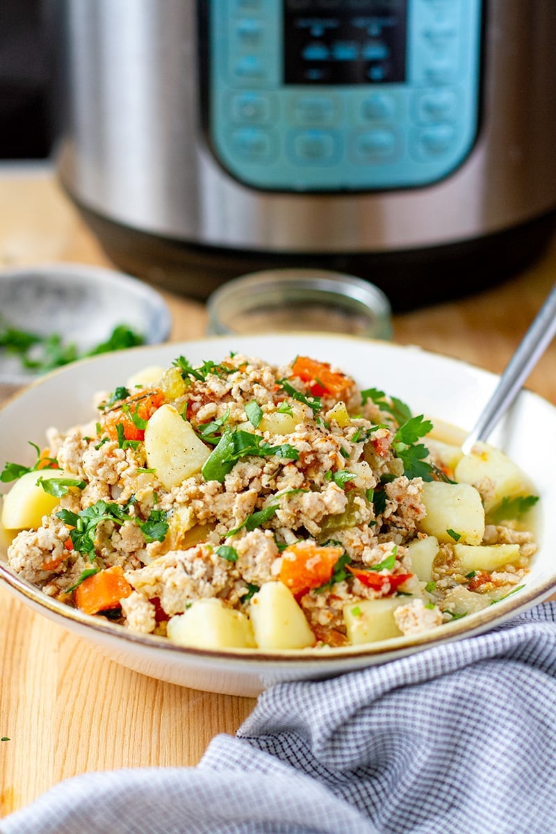 Instant pot Ground Turkey Potato Stew