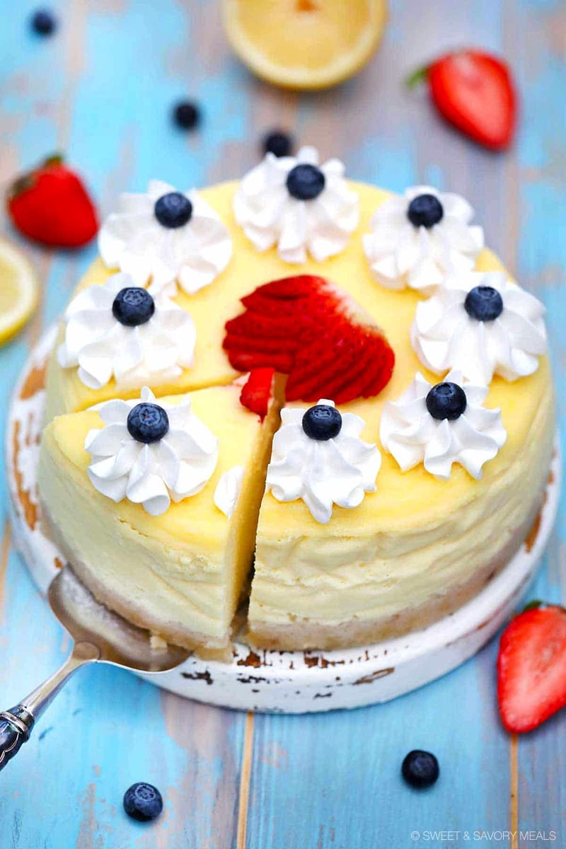 Instant Pot Lemon Cheesecake - dessert - Life Currents