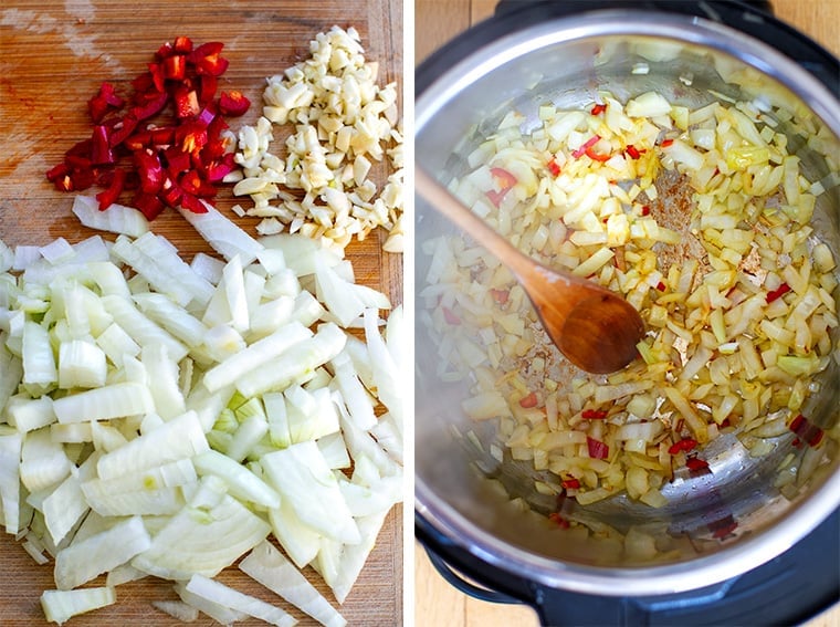 Sauteeing onions in Instant Pot